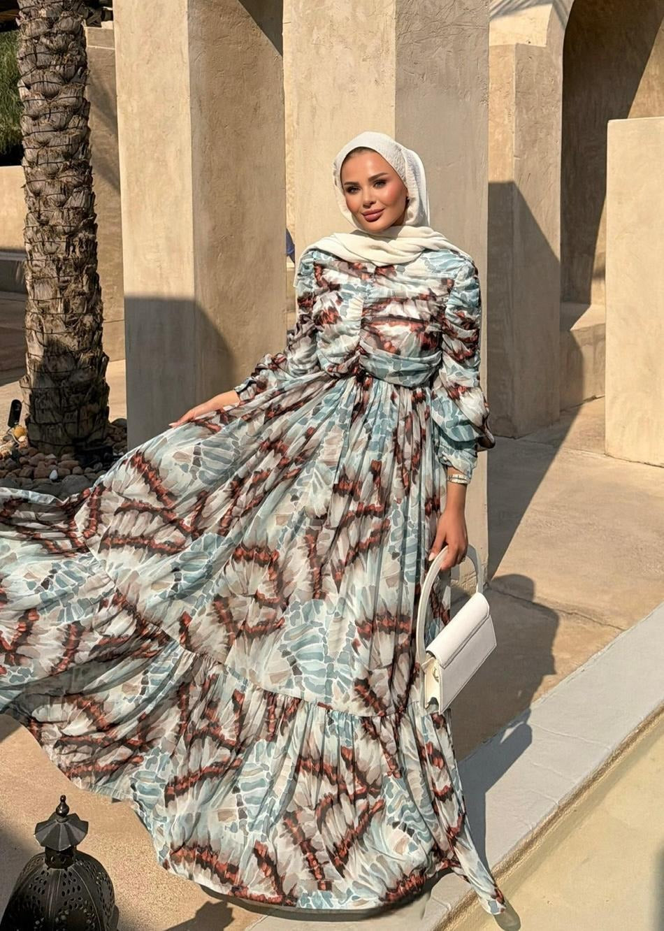 Iris Flowy Dress – Green