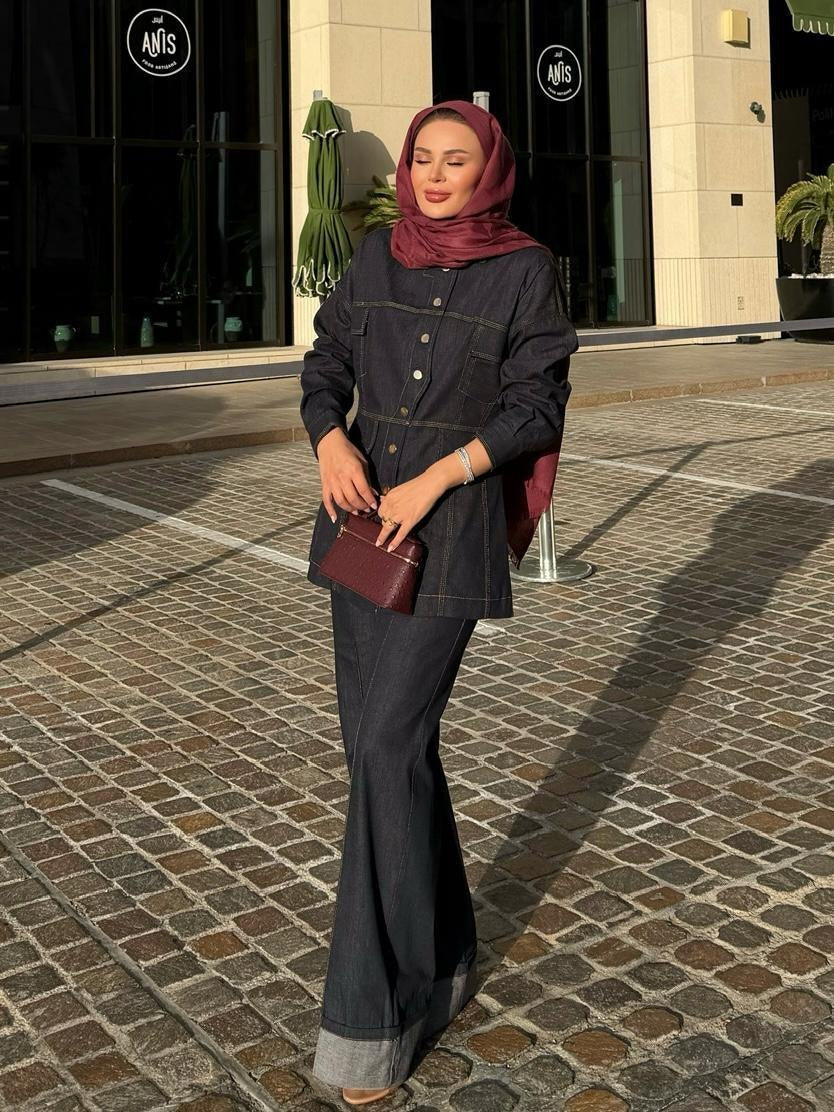 Manche Denim Set – Denim Blue