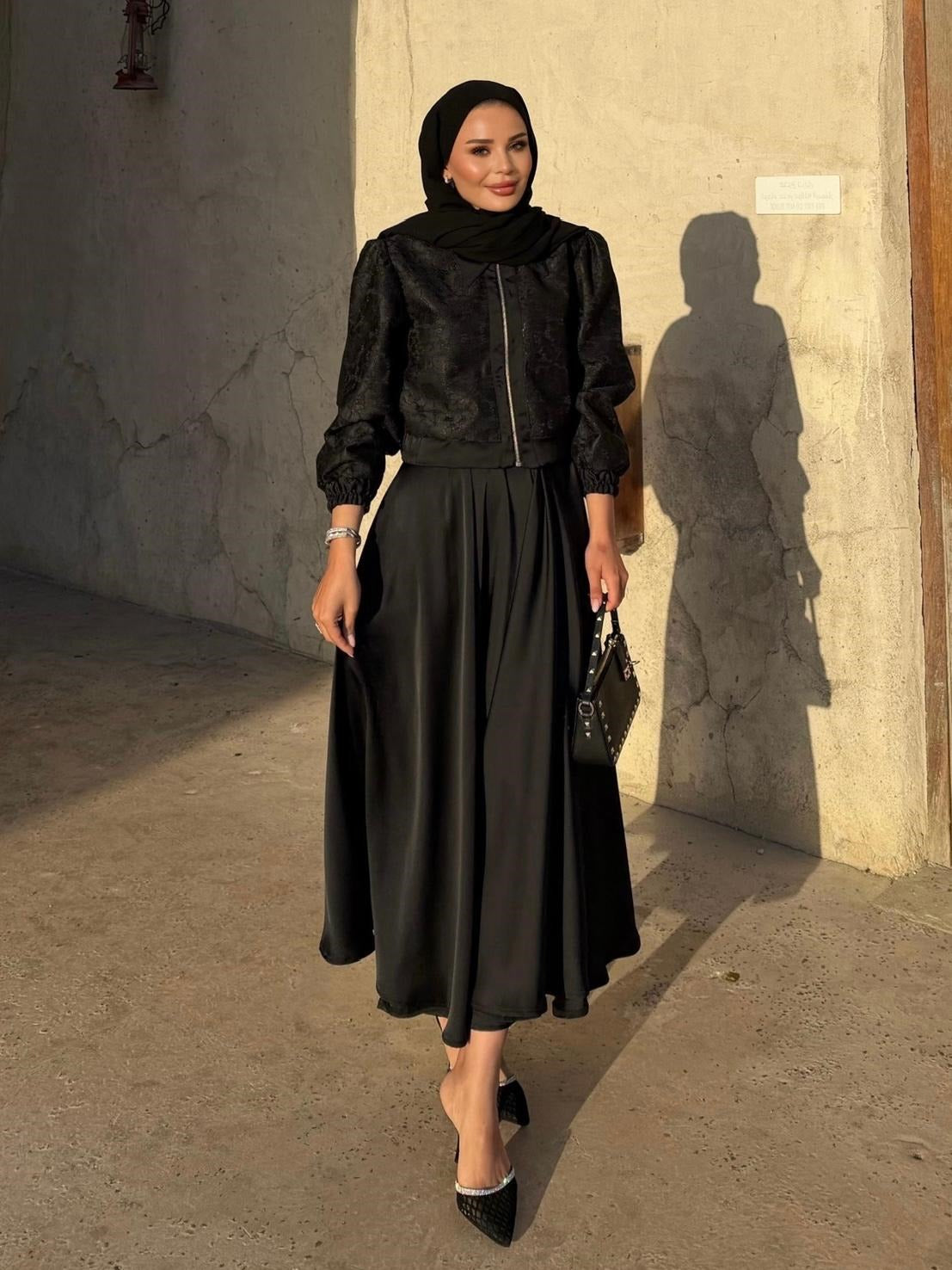 Rosie Skirt Set- Black