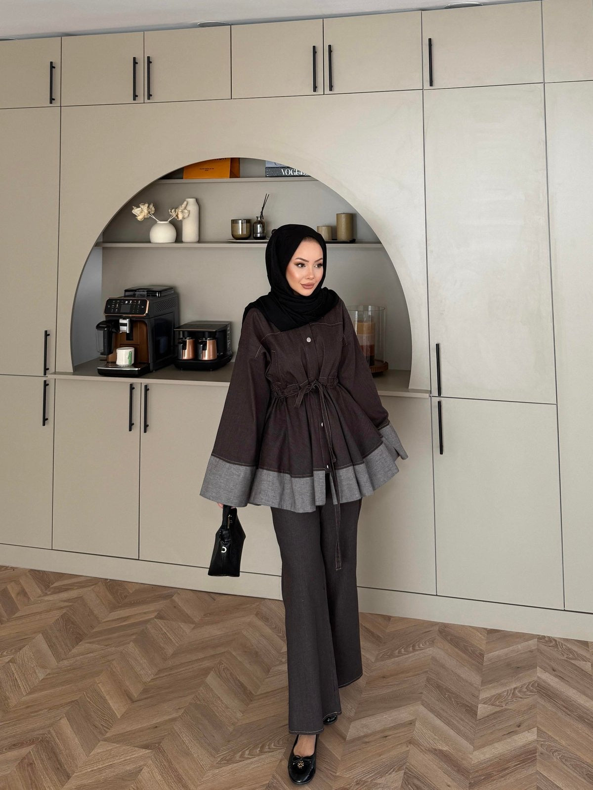 Beige Gisa Two-Piece Set