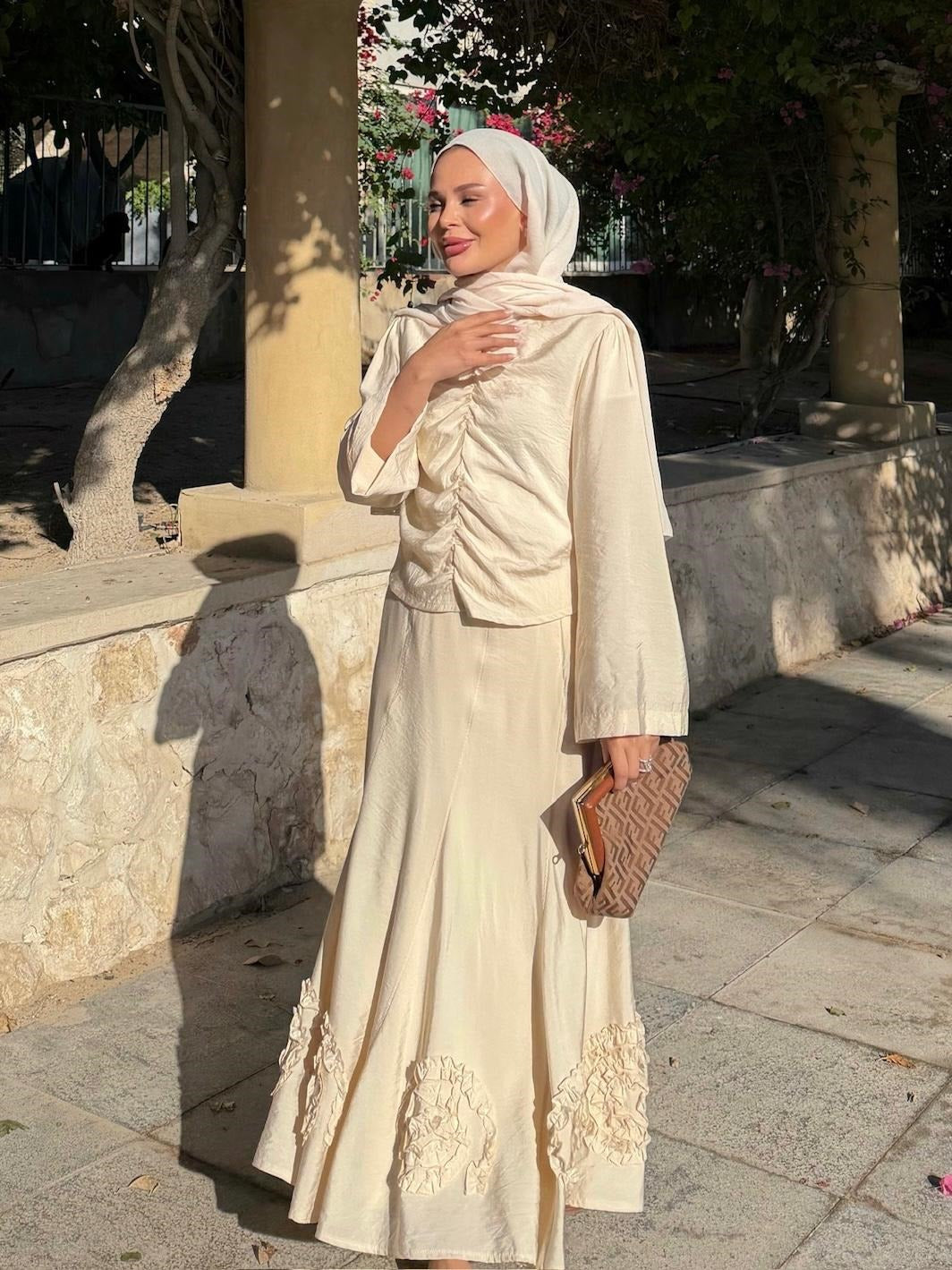 Porto Skirt Set – Beige