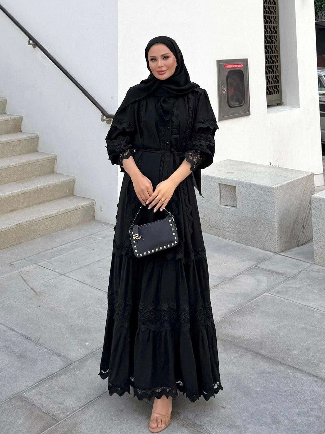 Elegant Black Lace Dress