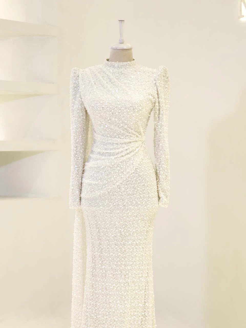 Lujain Evening Dress - White