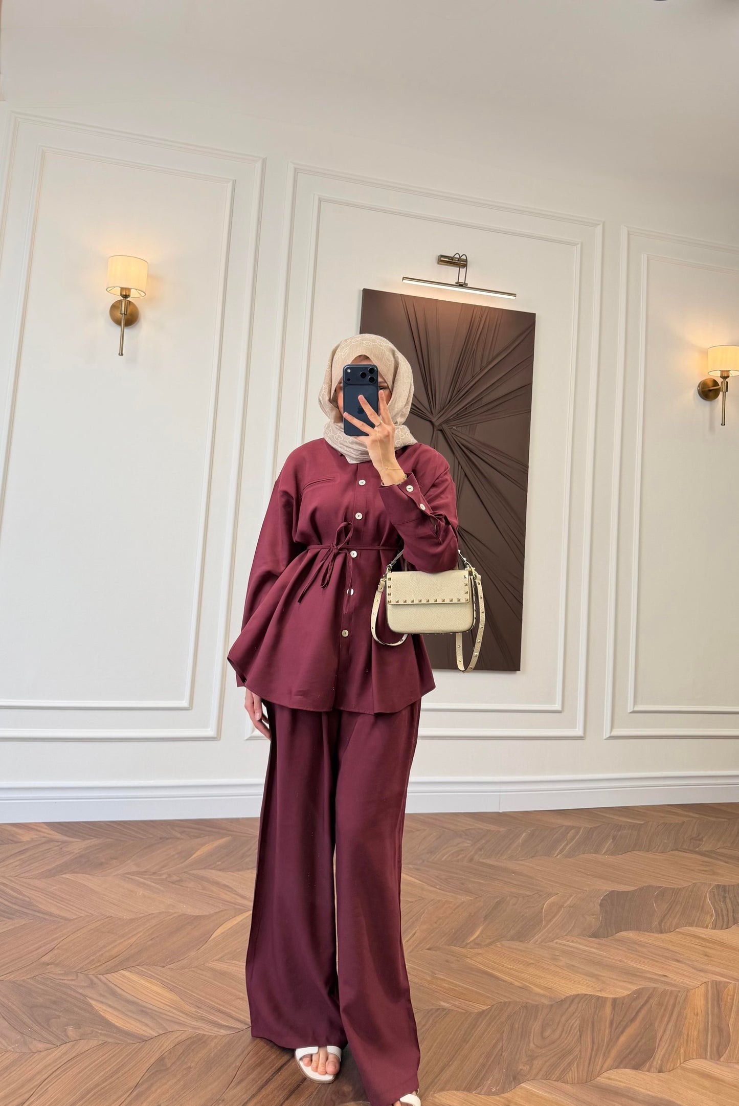 Armonia Two-Piece Set - Burgundy