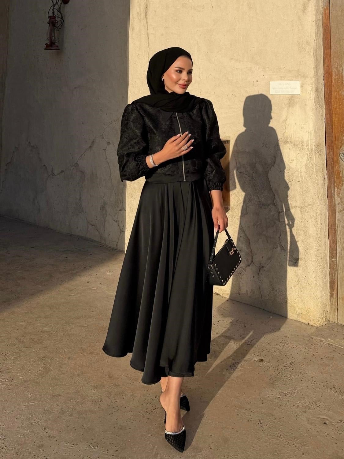 Rosie Skirt Set- Black