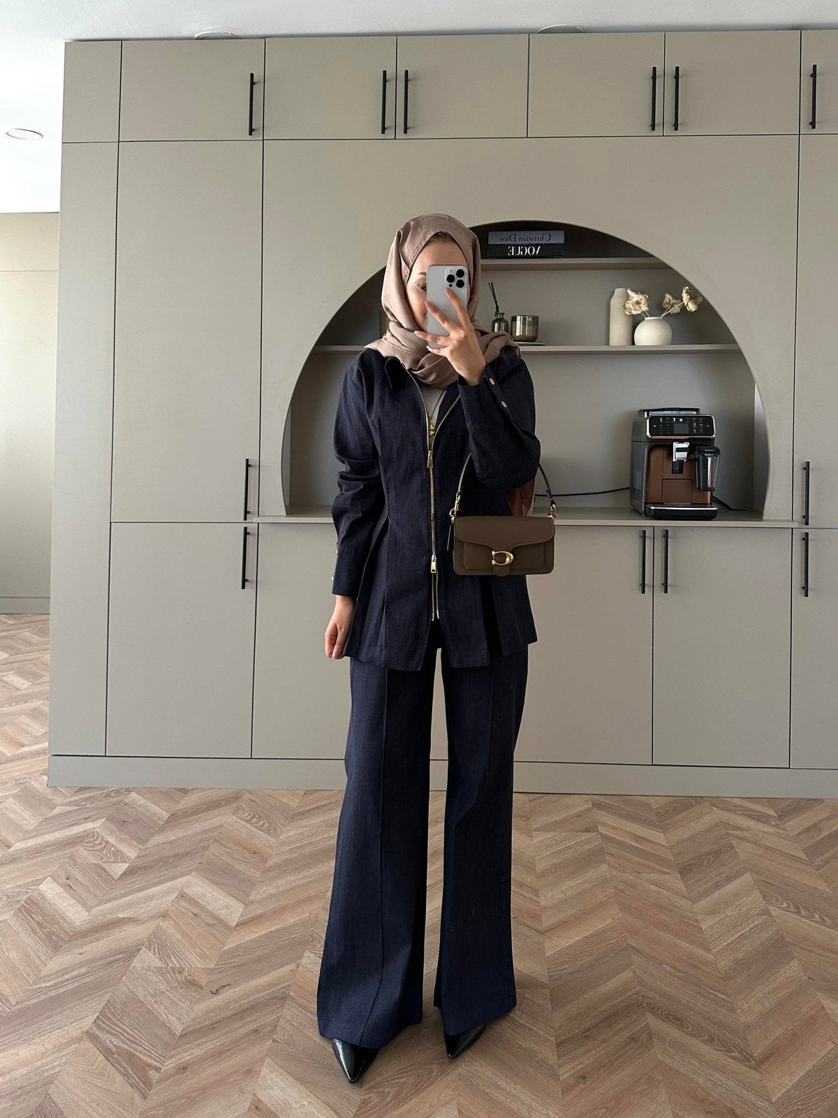 Stylish Denim Two-Piece Coordinated Set