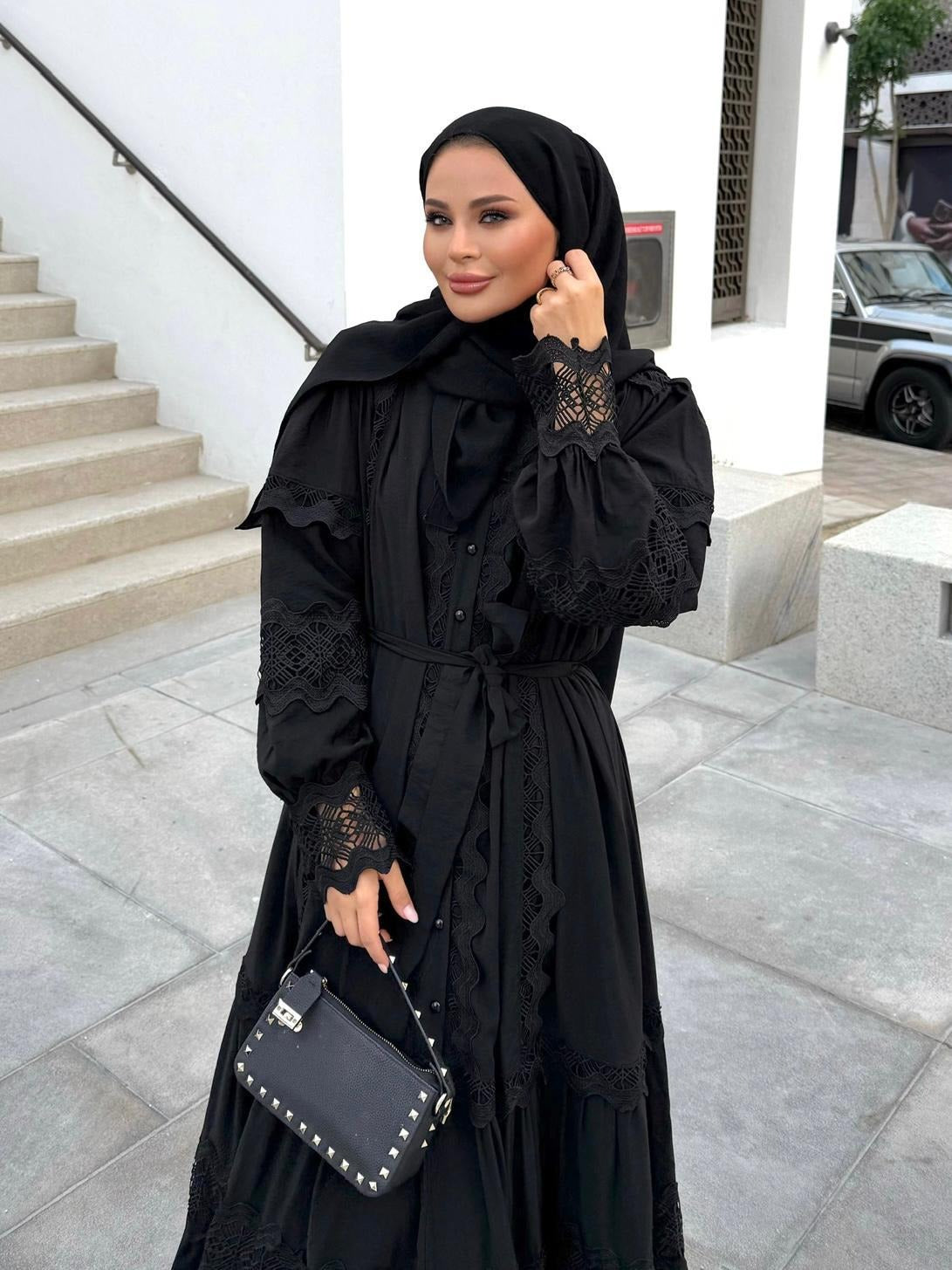 Elegant Black Lace Dress