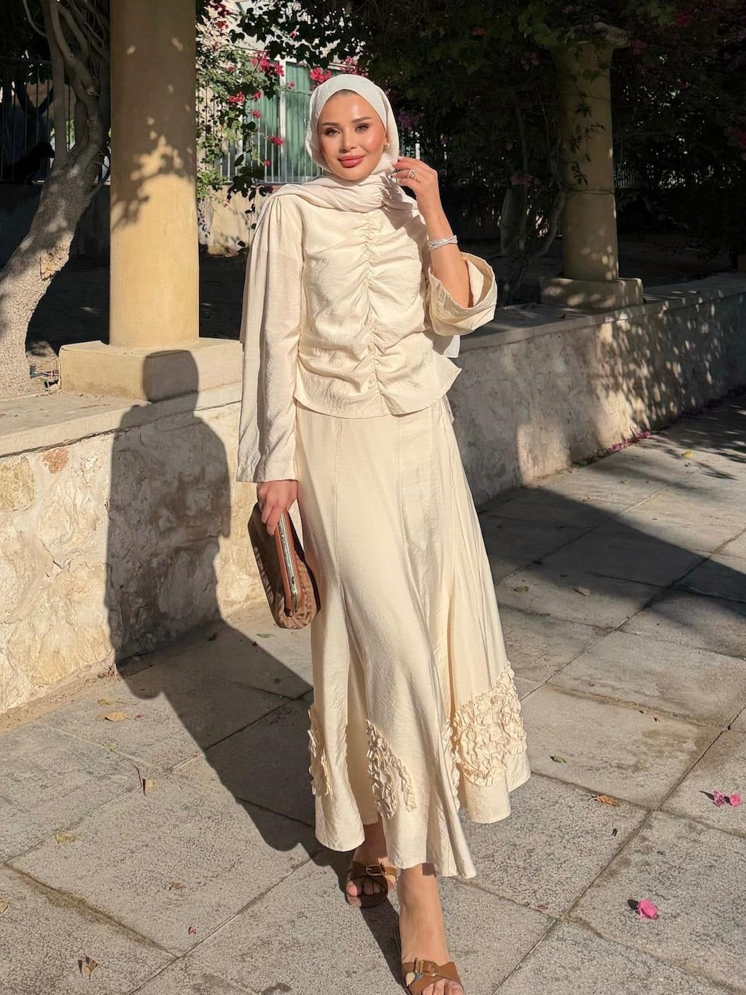 Porto Skirt Set – Beige