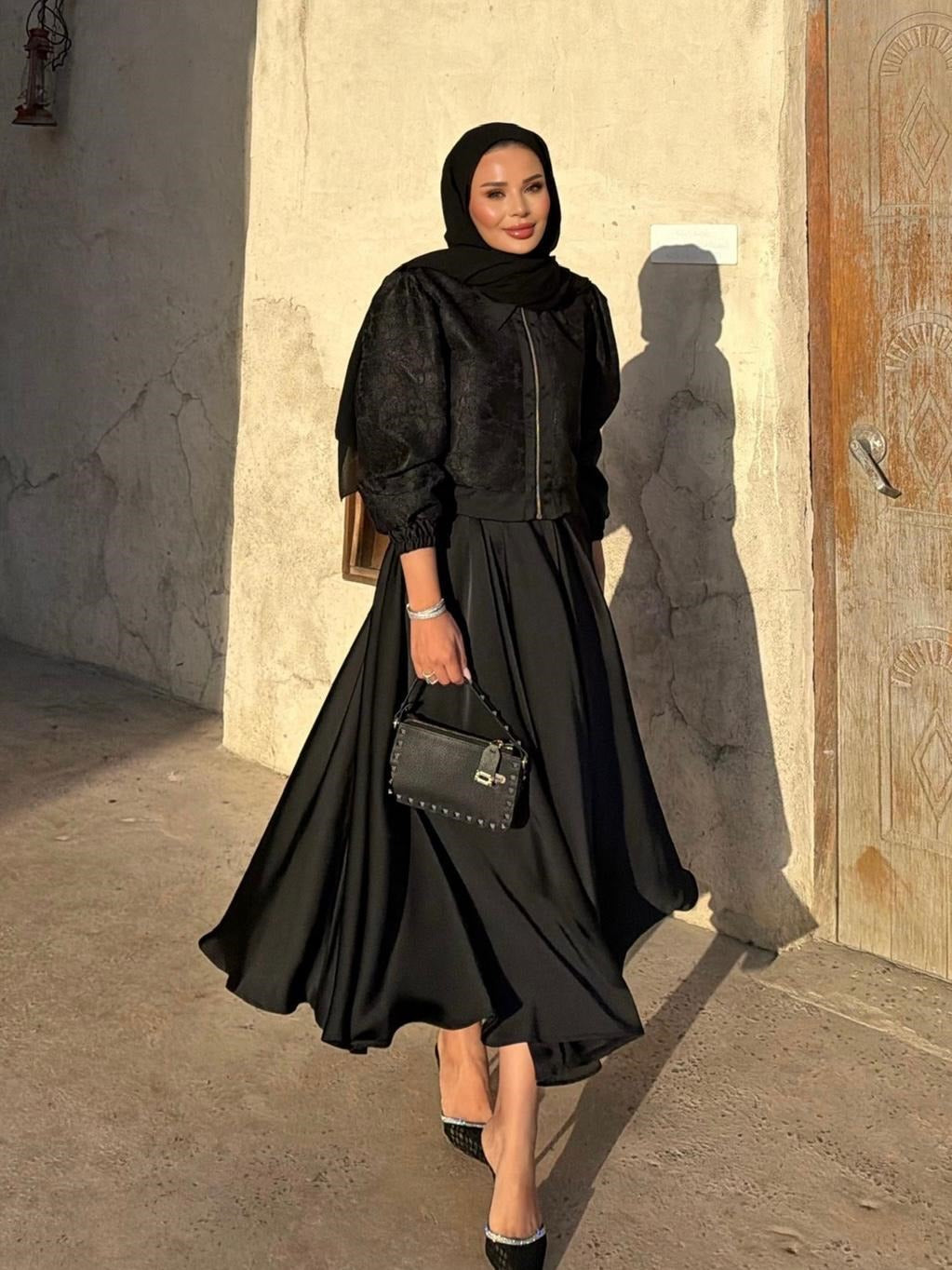 Rosie Skirt Set- Black