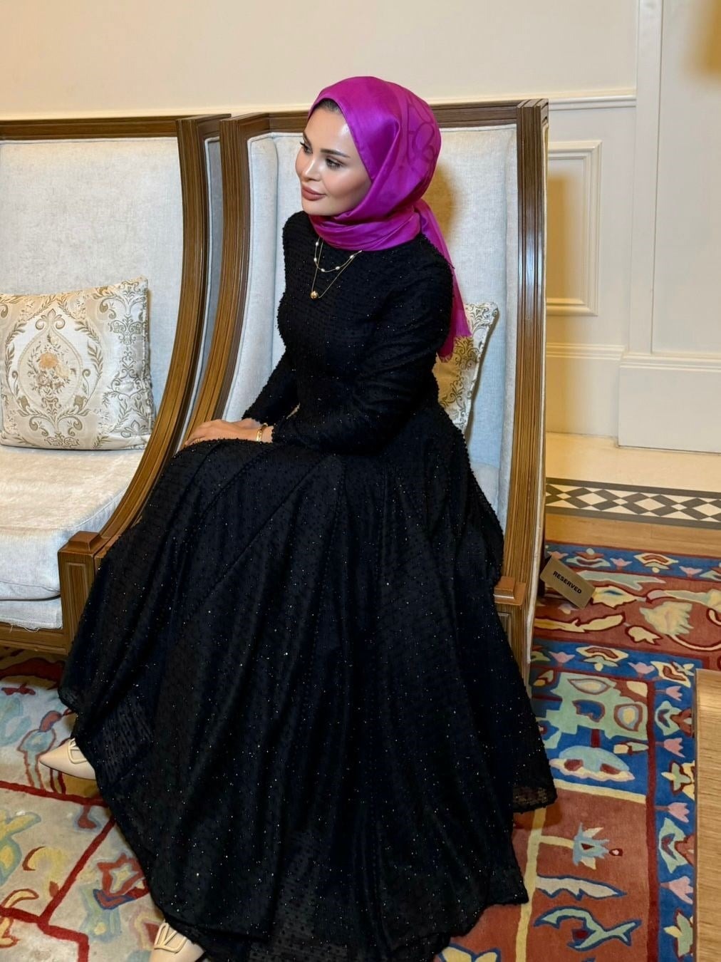 Asos Black Shimmer Textured Tiered Maxi Dress with Smocked Bodice