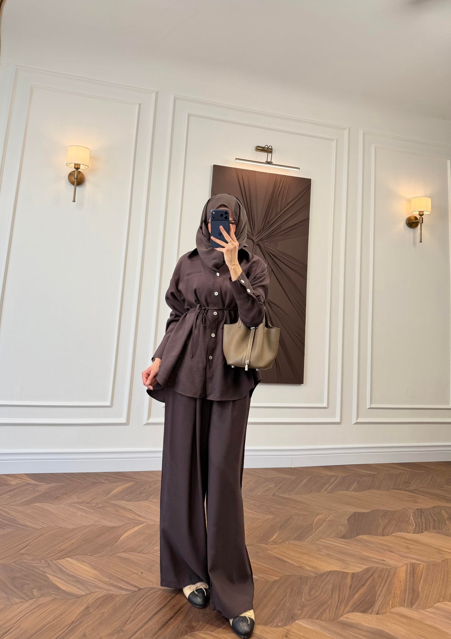 Armonia Two-Piece Set - Coffee Brown