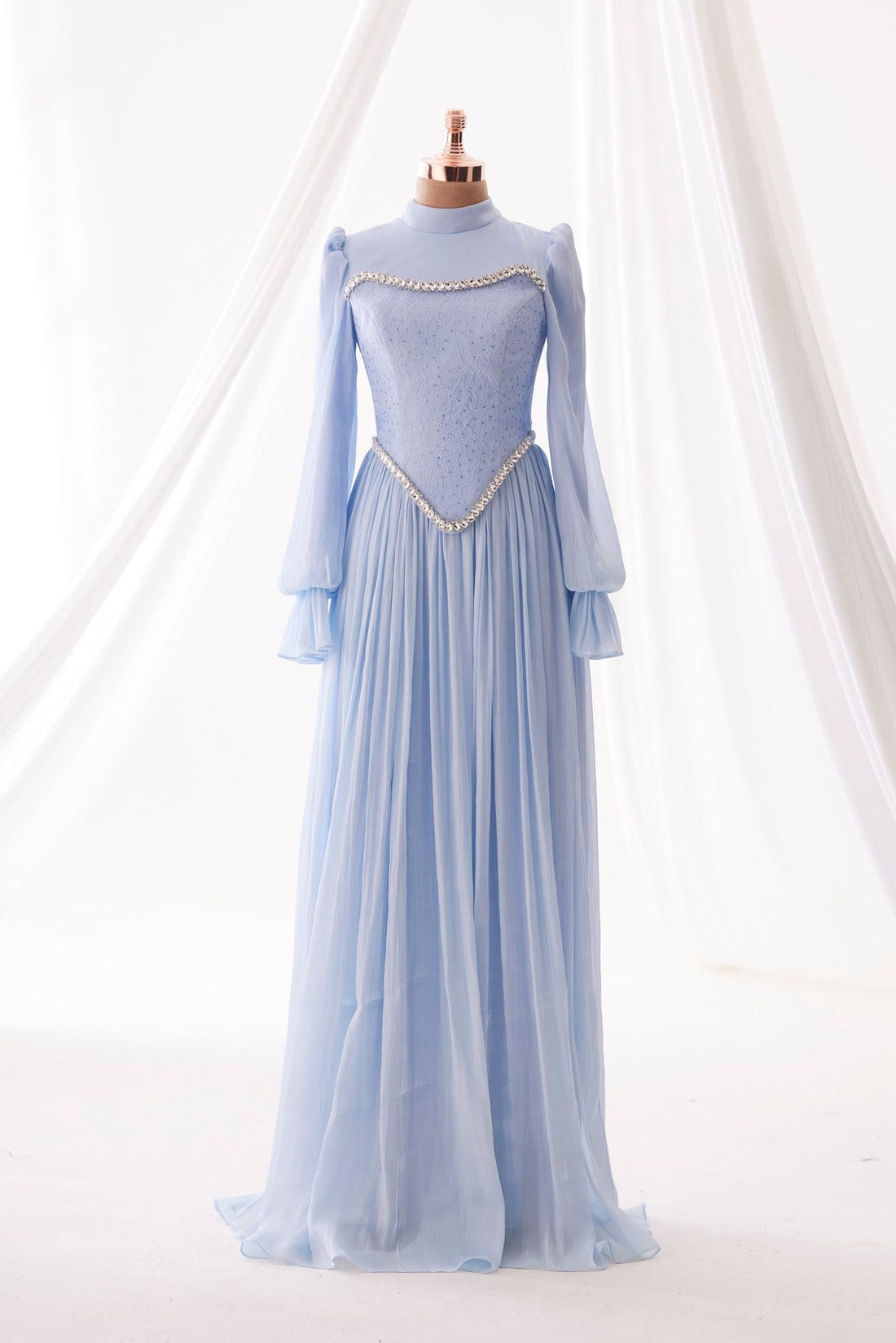 Isilay Evening Gown - Baby Blue