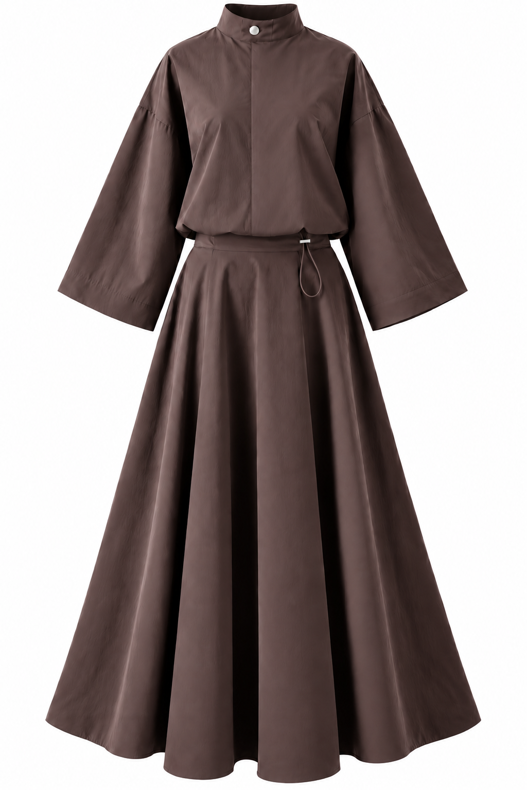 Luna Trench Skirt Set - Brown