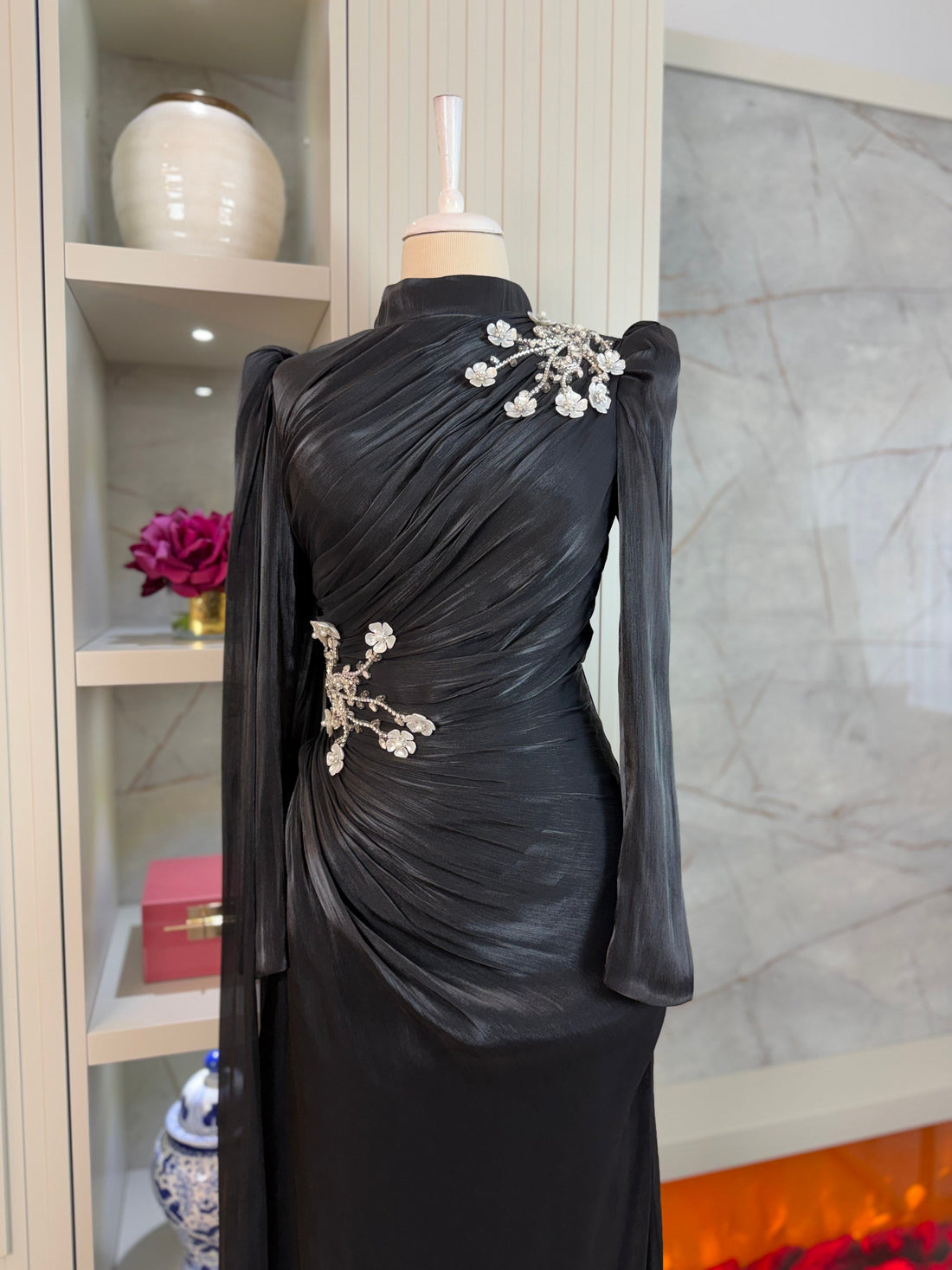 Nora Evening Dress - Black