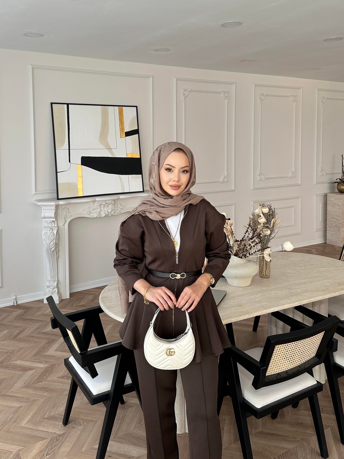 Lalin Scuba Set Bitter Brown Outfit