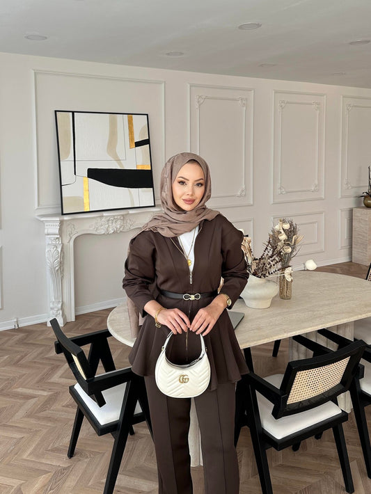 Lalin Scuba Set Bitter Brown Outfit