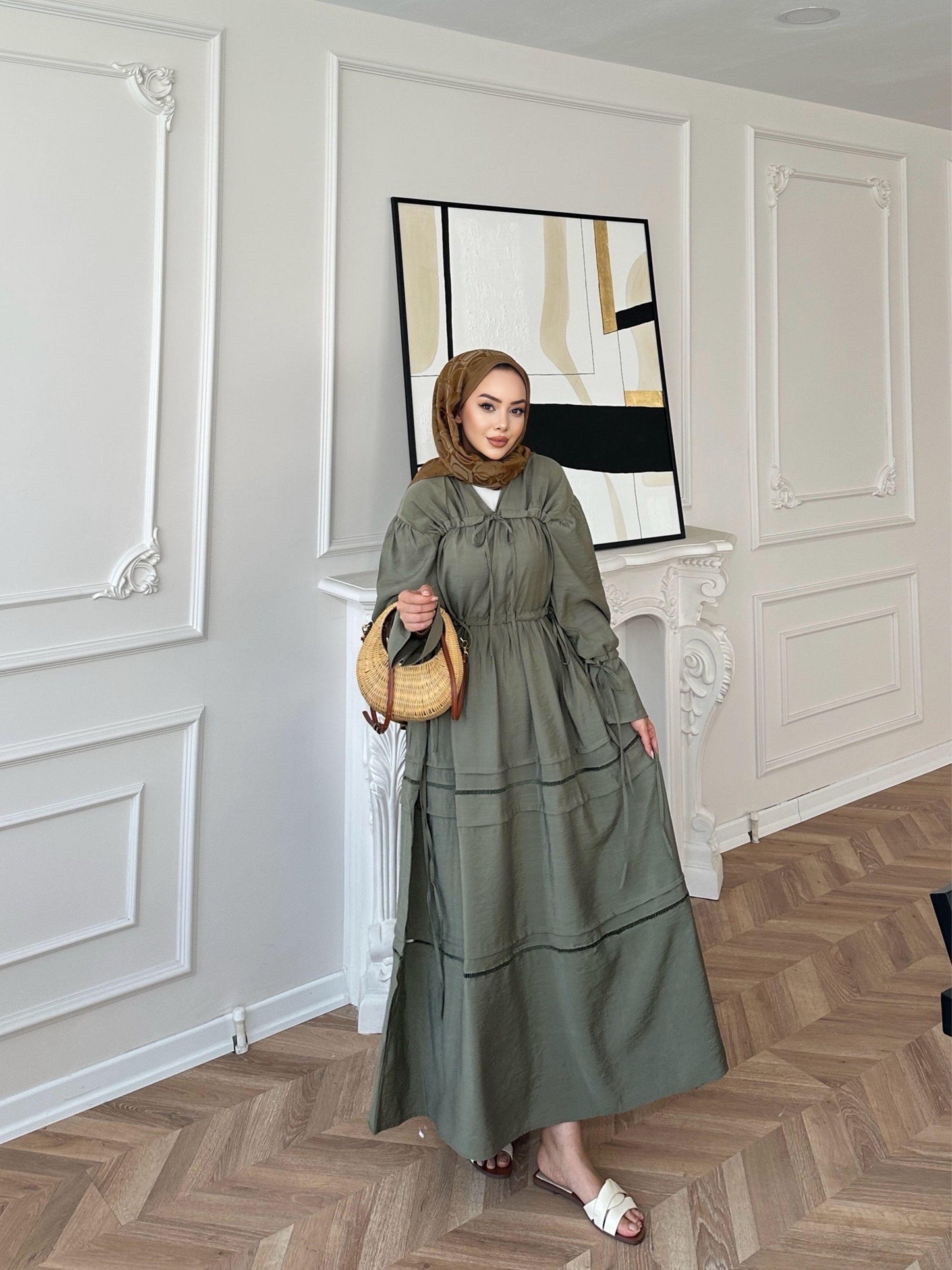 Modal Khaki Dress
