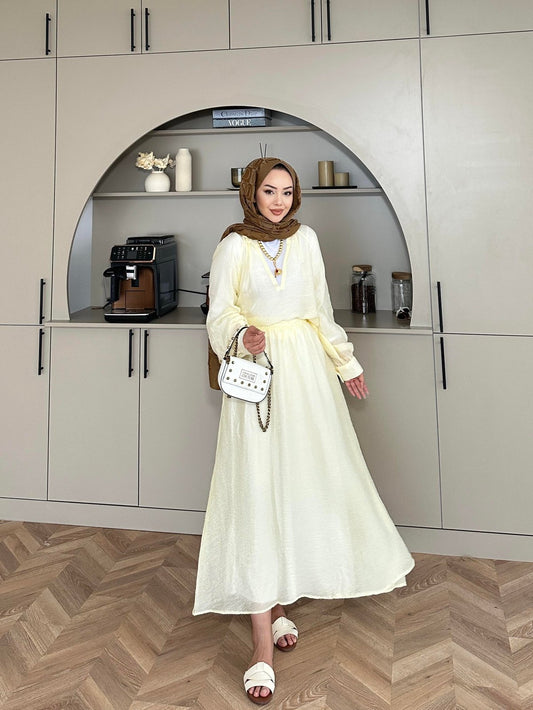 Tulle Yellow Skirt Set