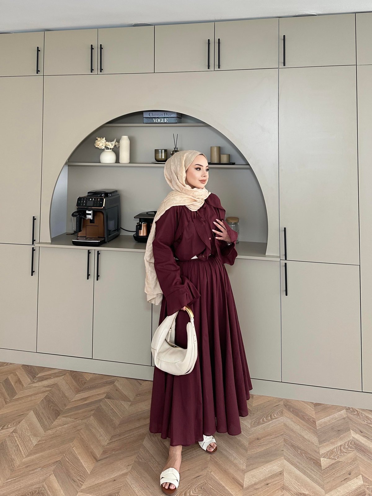 Cotton Voile Purple Skirt Set