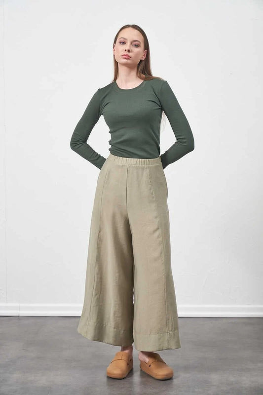 %100 Cotton Sage Trousers