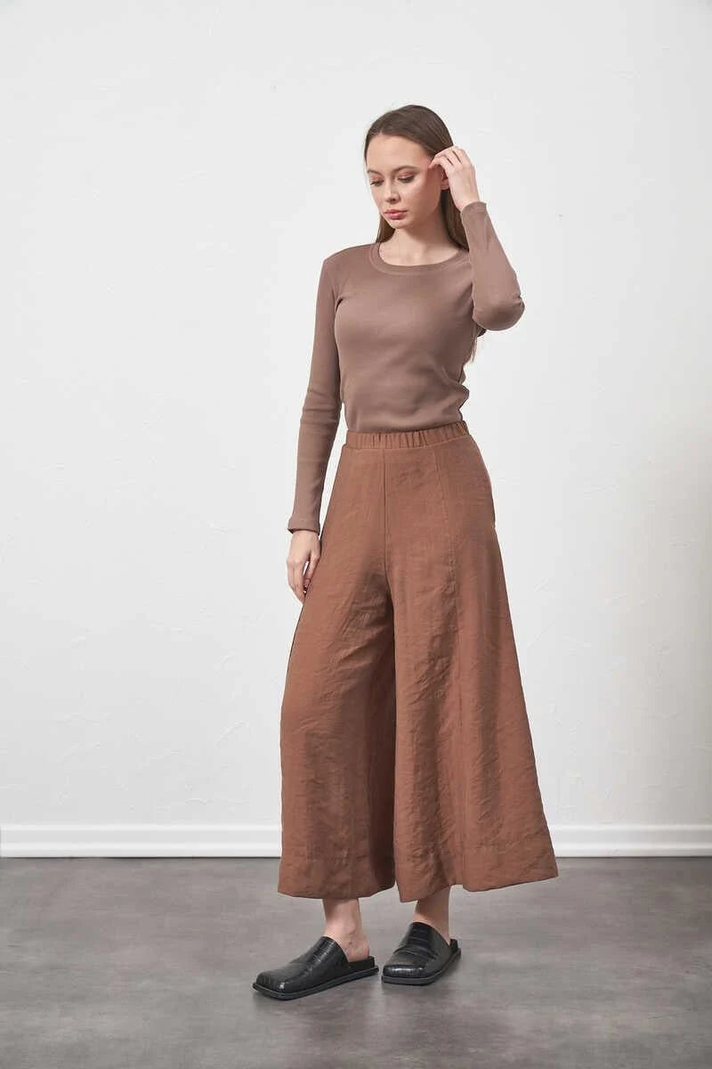 %100 Cotton Terracota Trousers