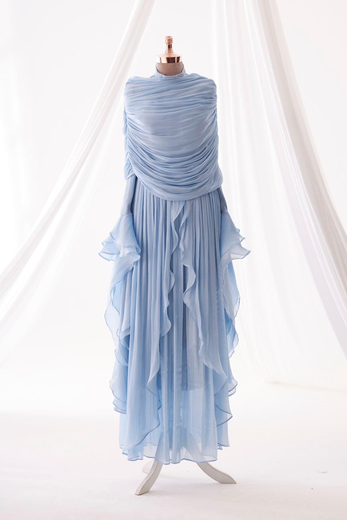 Mona Evening Gown - Baby Blue
