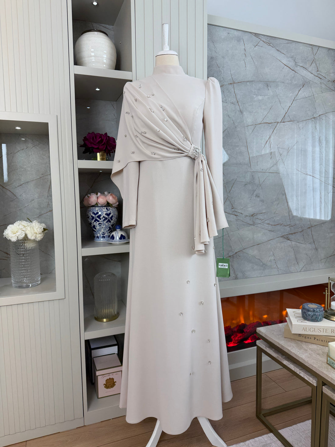 Noor Evening Dress - Beige - view 2