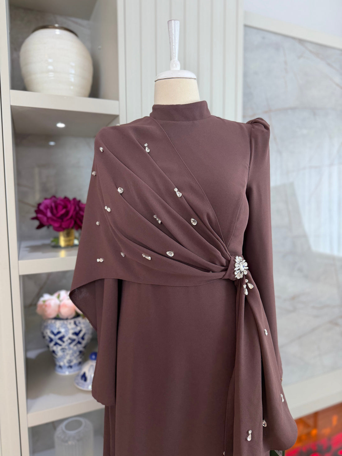 Noor Evening Dress - Mocha - view 5
