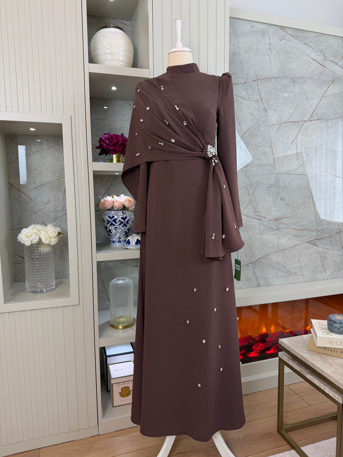 Noor Evening Dress - Mocha - view 4