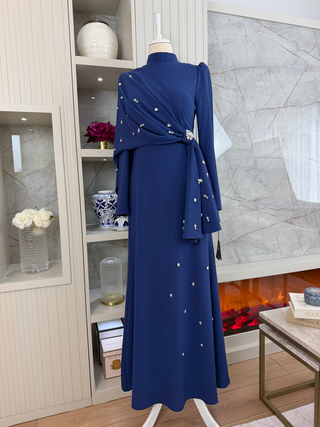 Noor Evening Dress - Navy - view 2