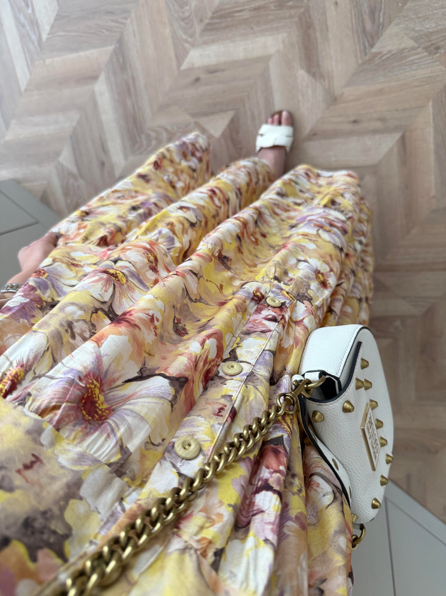 Orchid Cotton Voile Dress - Yellow
