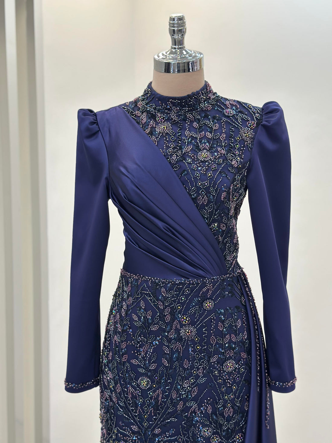 Regina Evening Gown - Navy - view 2