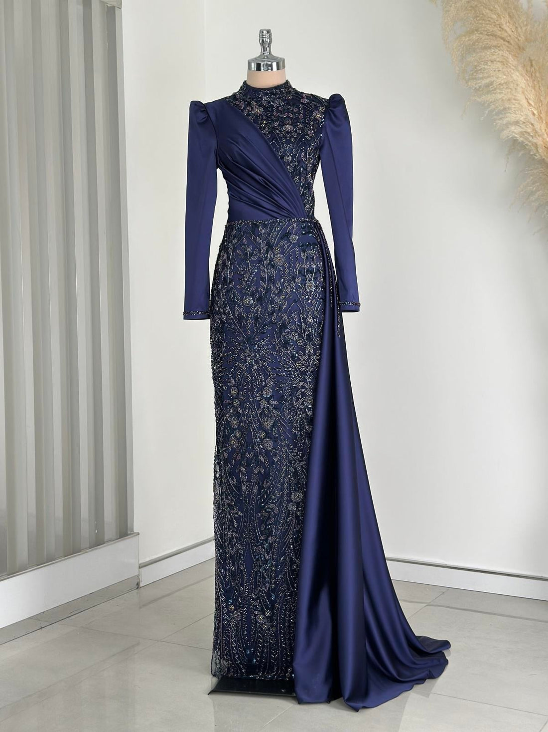Regina Evening Gown - Navy