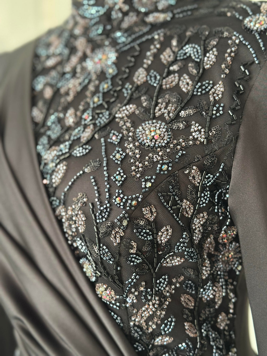 Regina Evening Gown - Black-Lilac - view 3