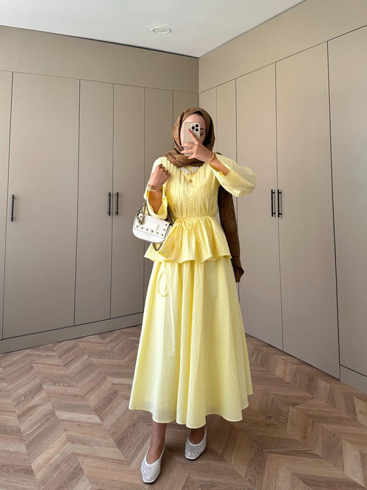 Rita Yellow Skirt Set