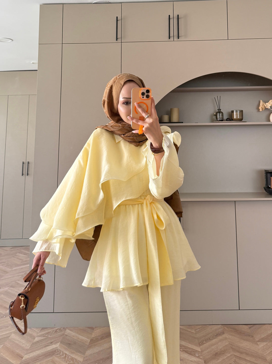 Shirley Ruffled Pant Set - Butter Yellow - view 2