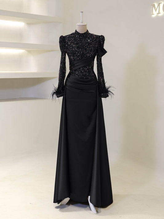 Benan Evening Dress - Black