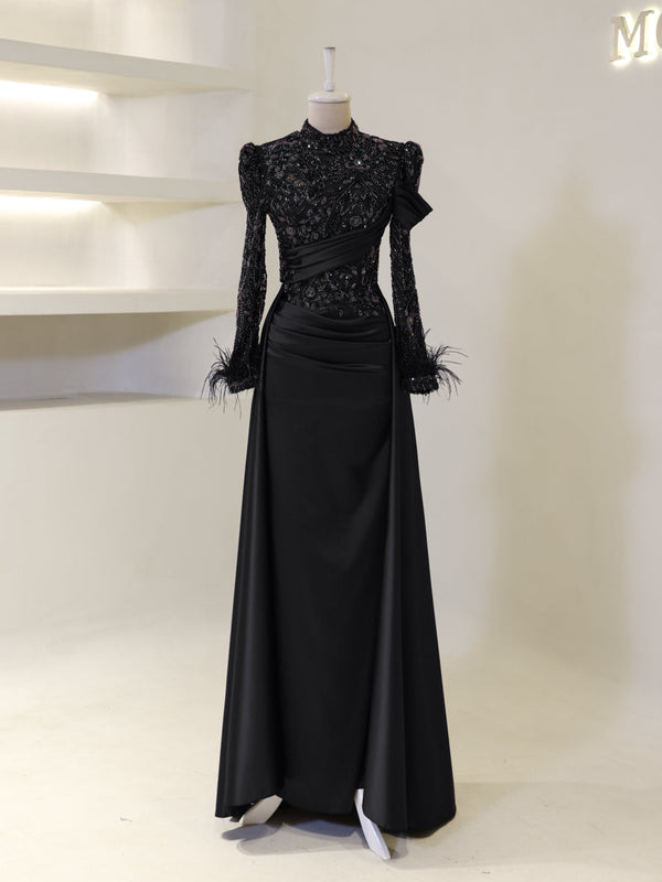 Benan Evening Dress - Black