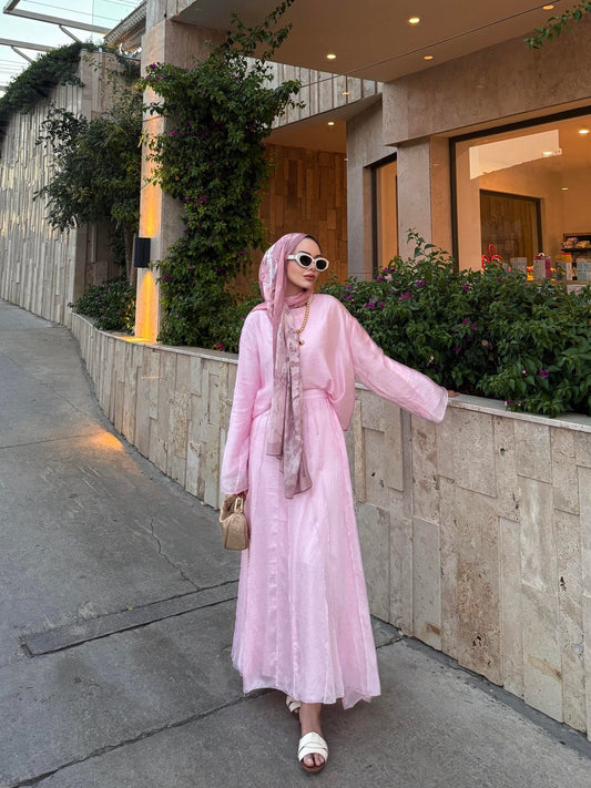 Sora Pink Skirt Set