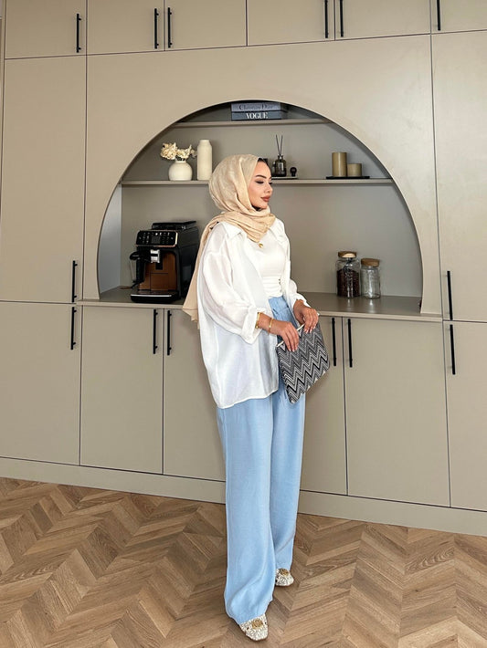 Tencel Pants Blue