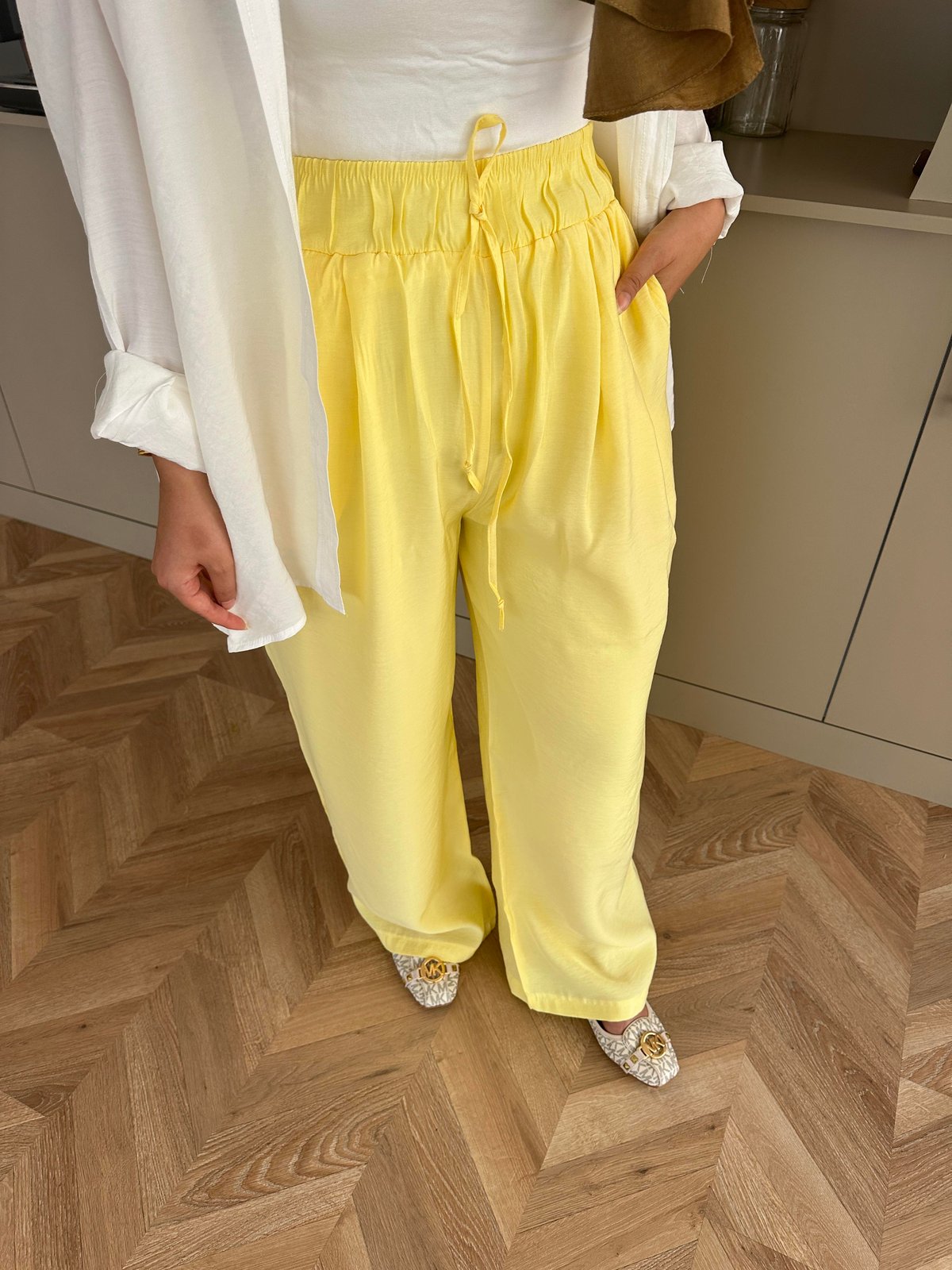 Tencel Pants Yellow