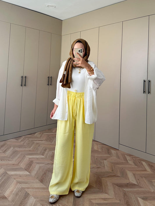 Tencel Pants Yellow