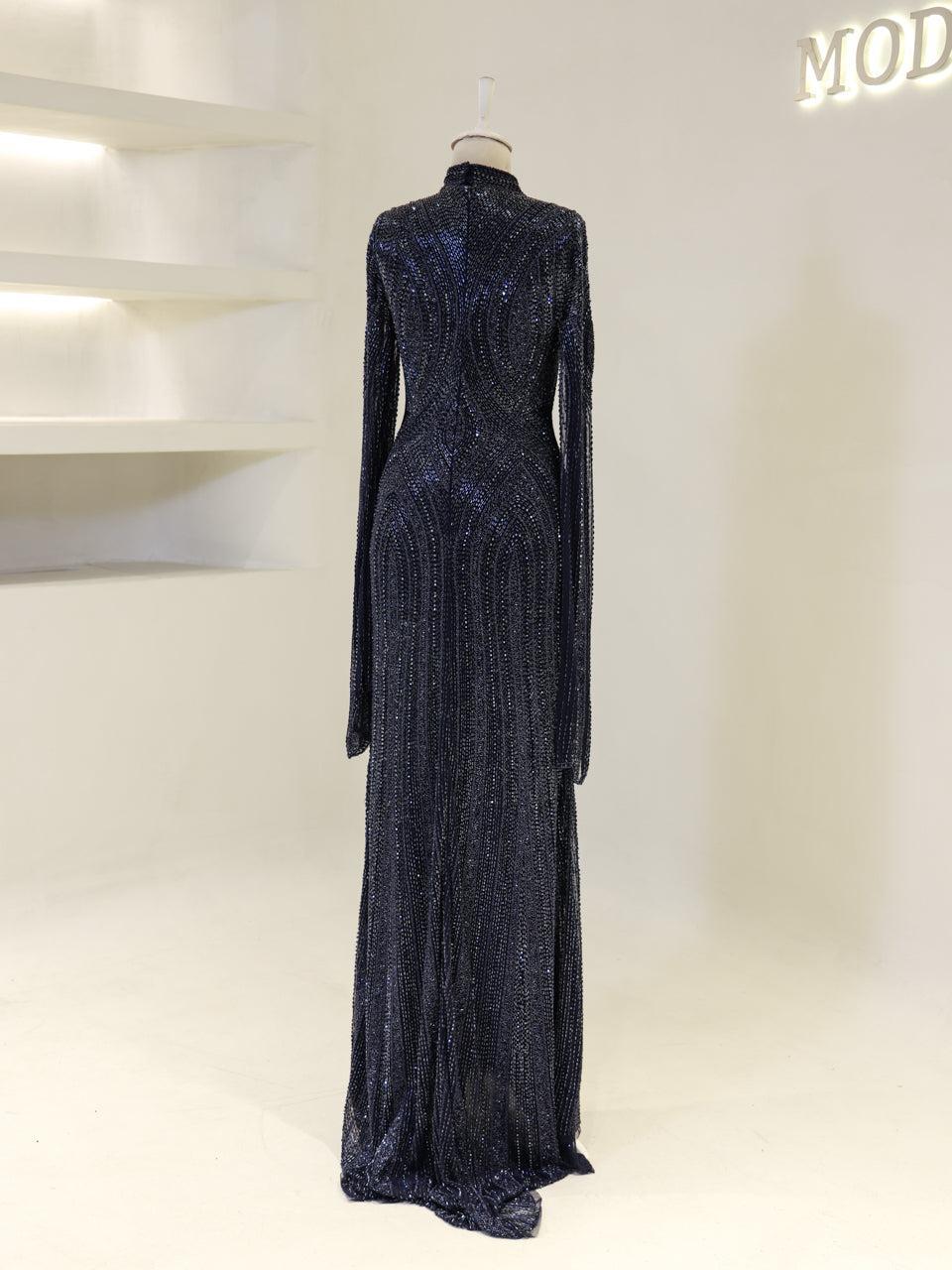 Berru Couture Evening Dress - Navy - view 5