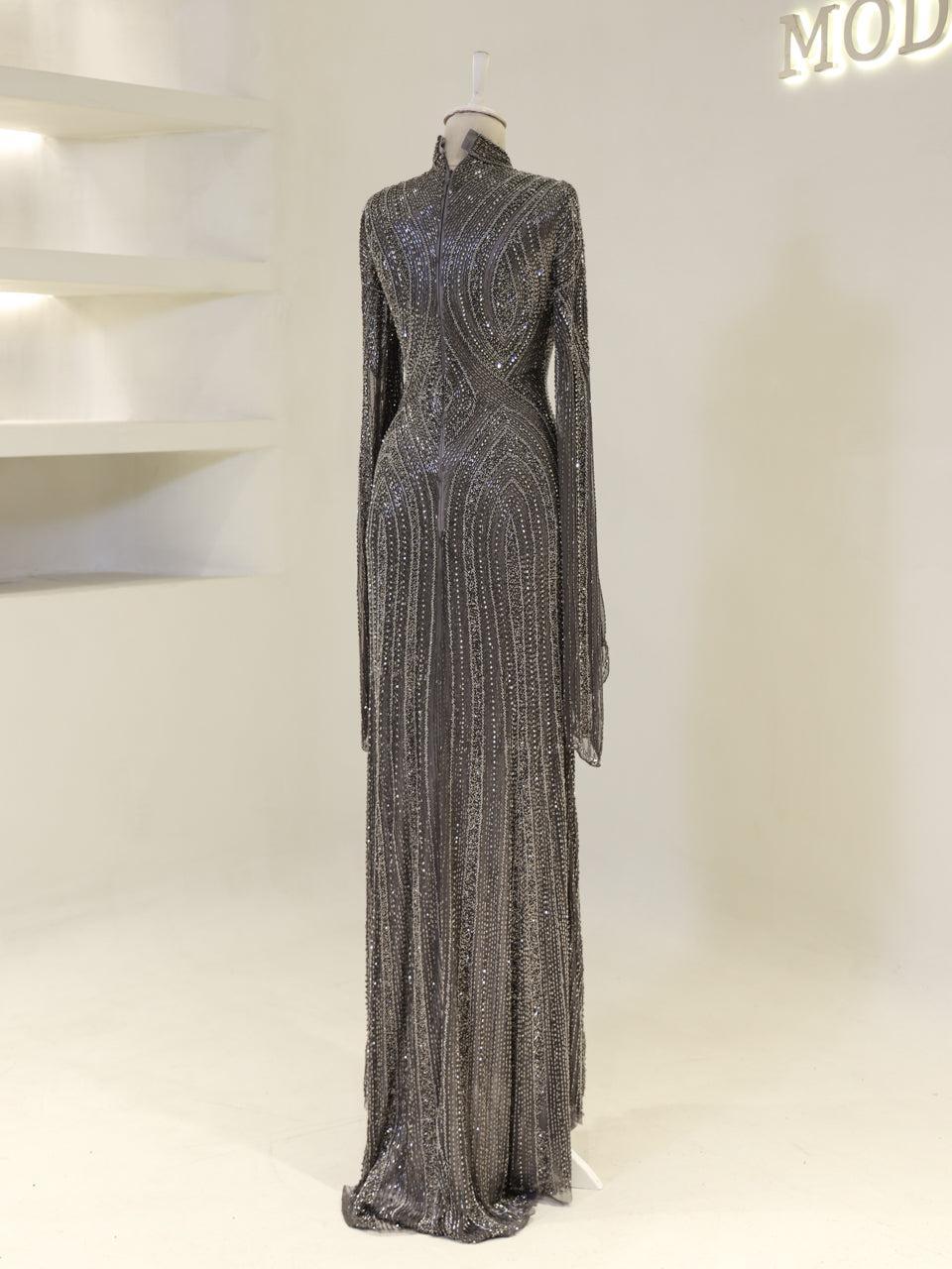 Berru Couture Evening Dress - Anthracite - view 5