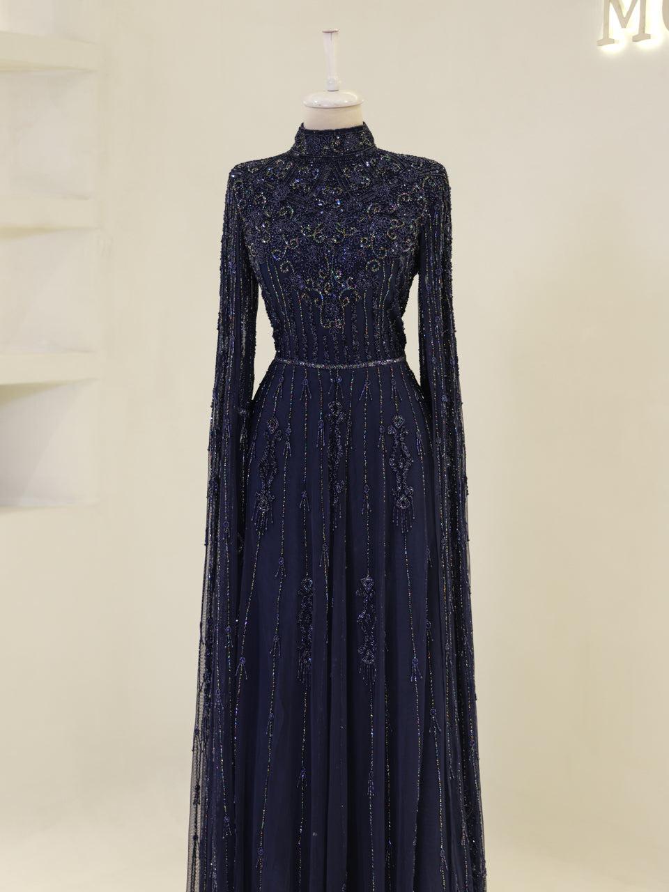Couture Layal Evening Dress - Black