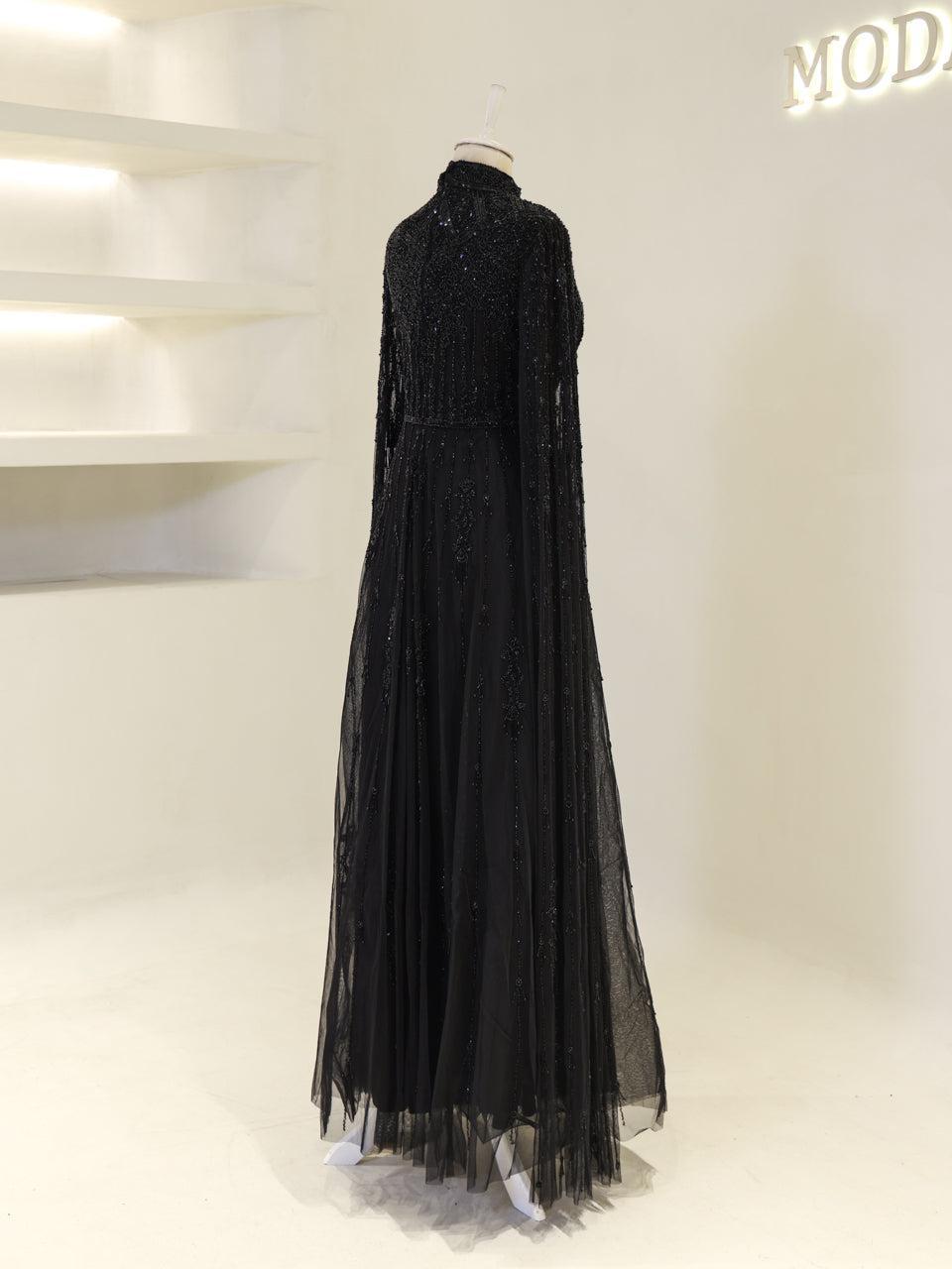 Couture Layal Evening Dress - Grey - view 4