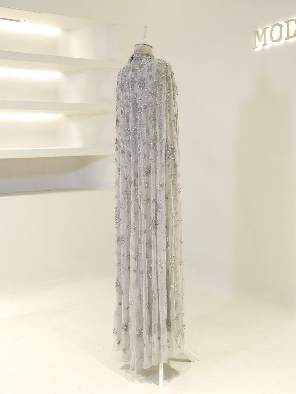 Celestia Couture Evening Dress - Grey - view 5