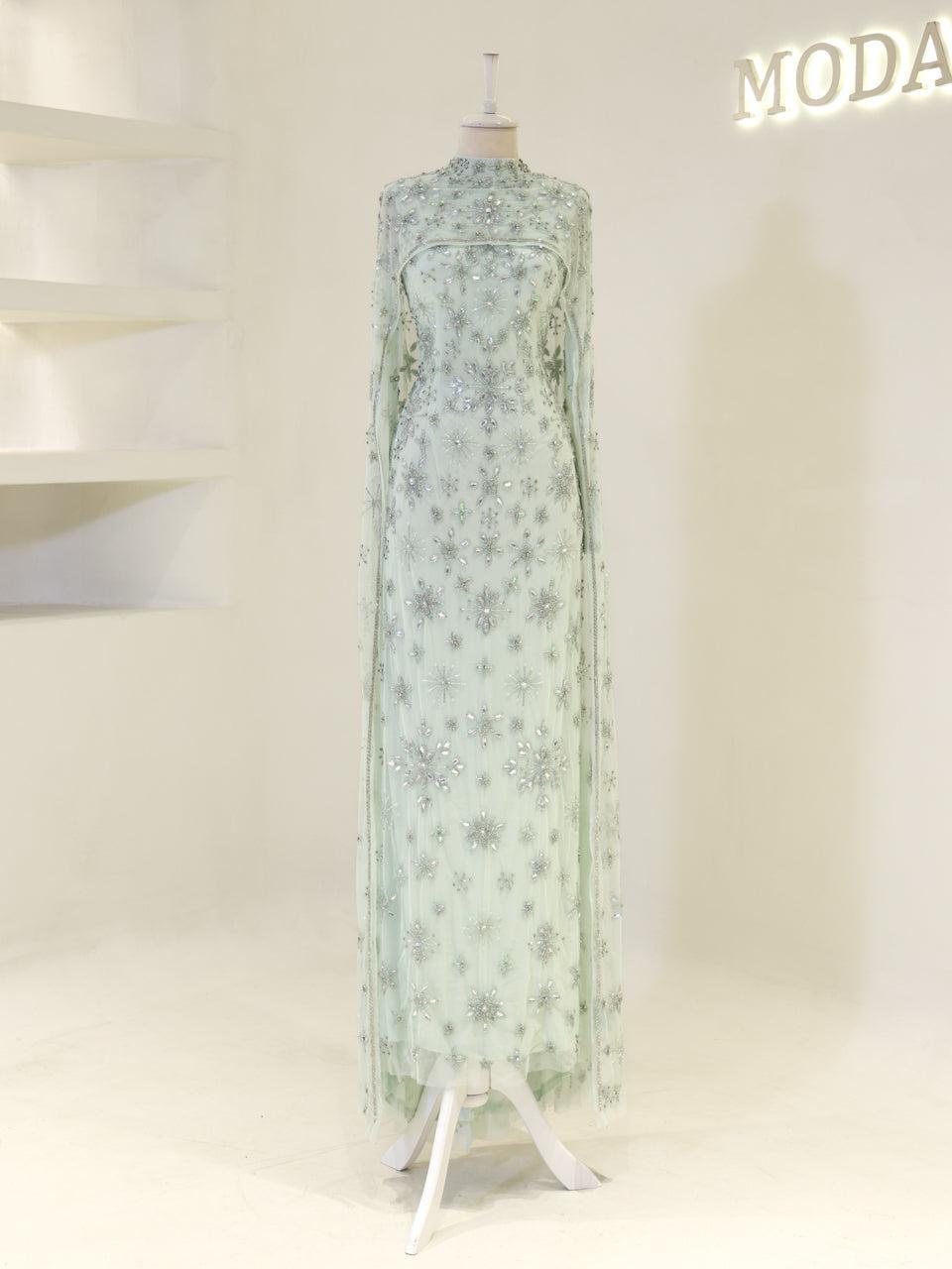 Celestia Couture Evening Dress - Mint