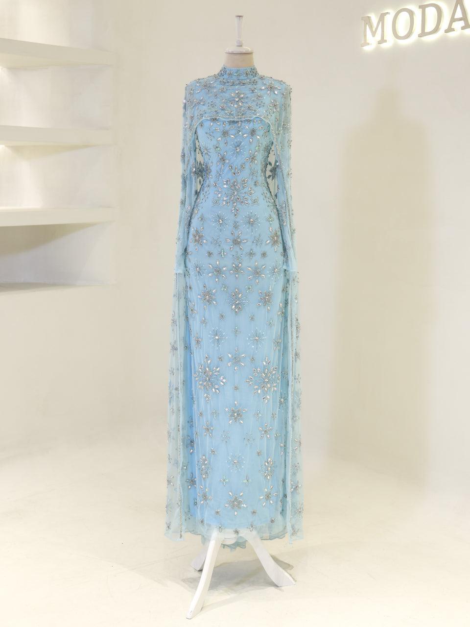 Celestia Couture Evening Dress - Blue - view 2