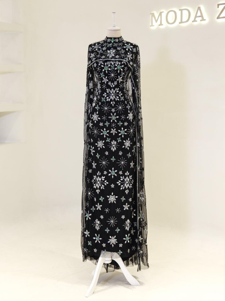 Celestia Couture Evening Dress - Black